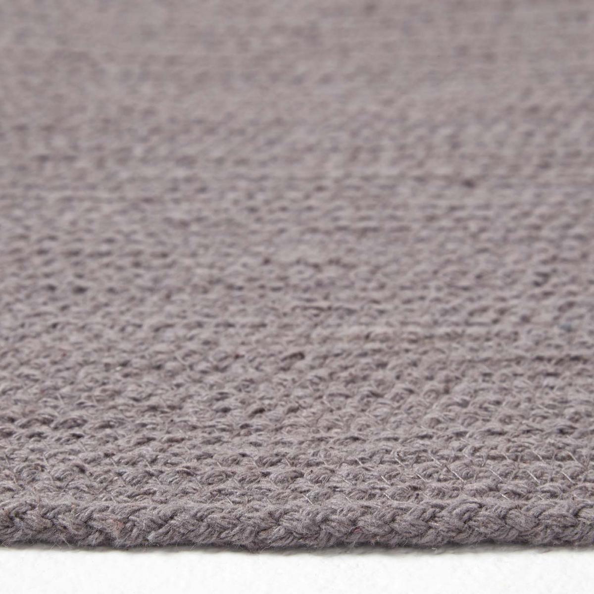 TEPPICHLÄUFER geflochten oval 66/200 cm - Grau, Textil (66/200cm) - Homescapes