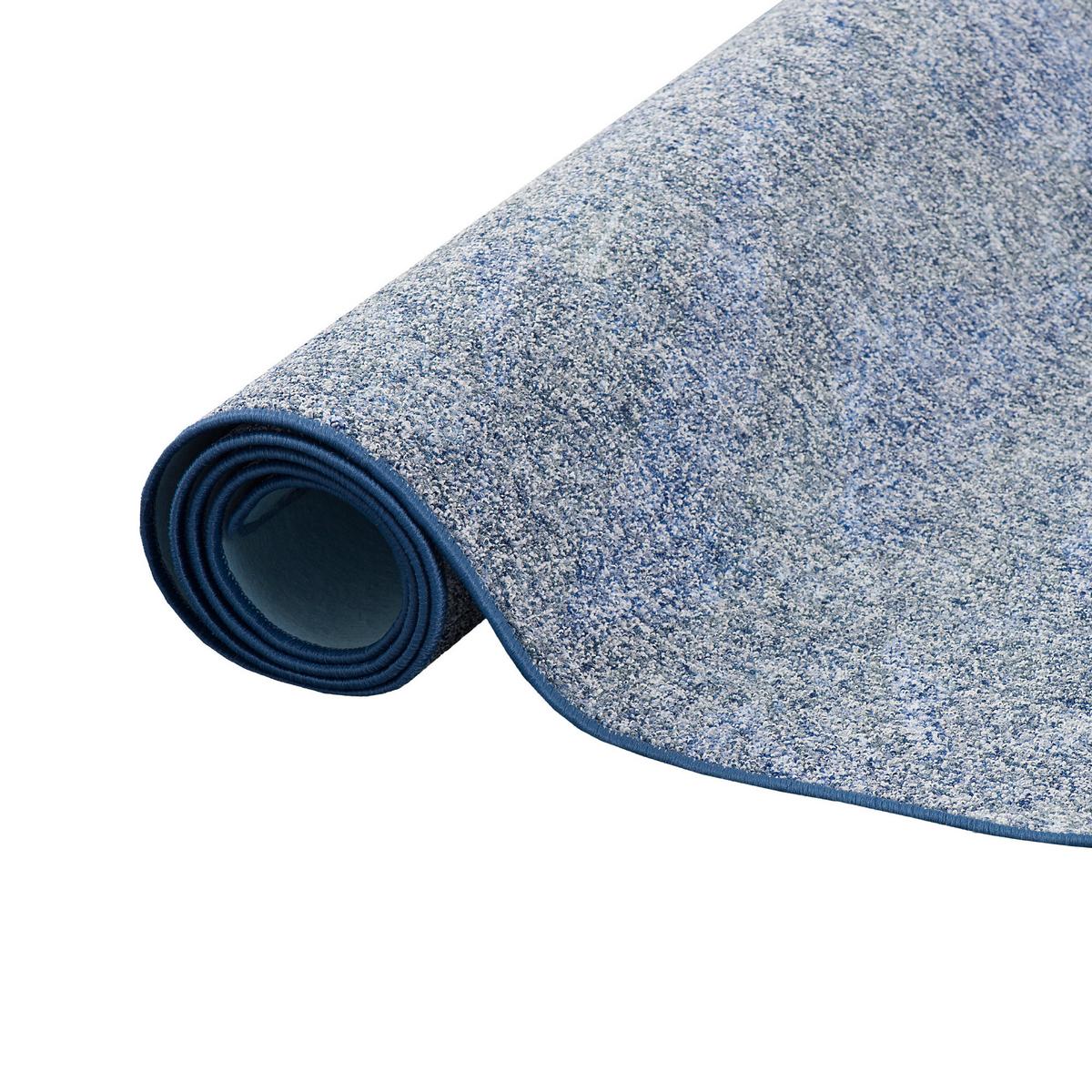 SCHLINGENTEPPICH MEMORY MELIERT - Blau, Textil (200/250cm) - Snapstyle