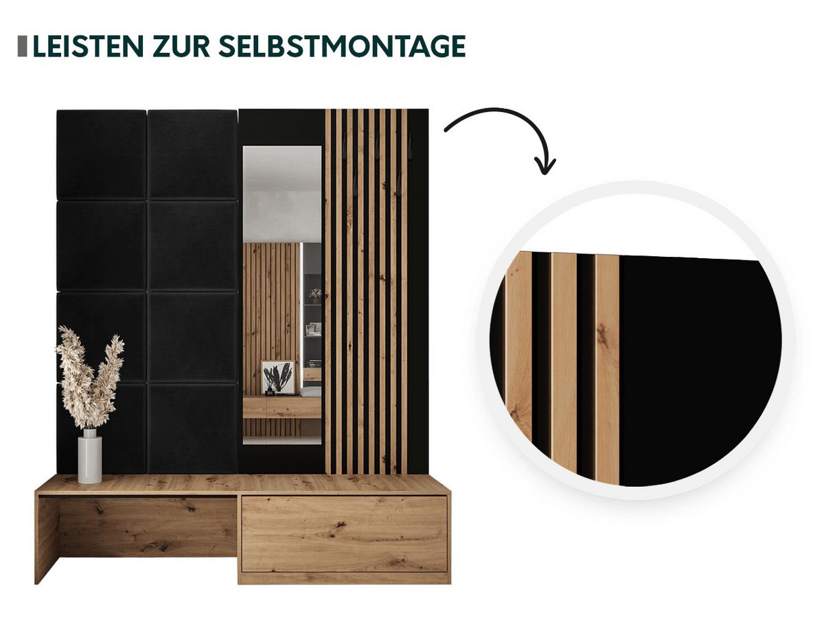 GARDEROBE Premium - Grau, Holzwerkstoff (172/205/42cm) - MIRJAN24