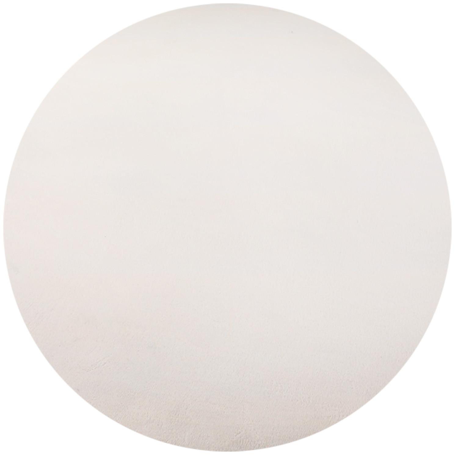 TEPPICH Kurzflor Waschbar LECH in Creme, einfarbig, Ø 200 cm - Beige, Textil (200/200cm) - KADIMA DESIGN