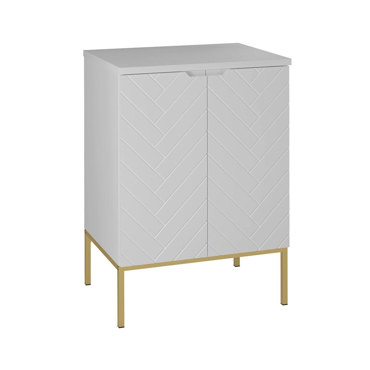WASCHTISCHUNTERSCHRANK 60.6cm Daria Weiß - Weiß, Holzwerkstoff (60.6/84.2/45.8cm) - Petits-meubles