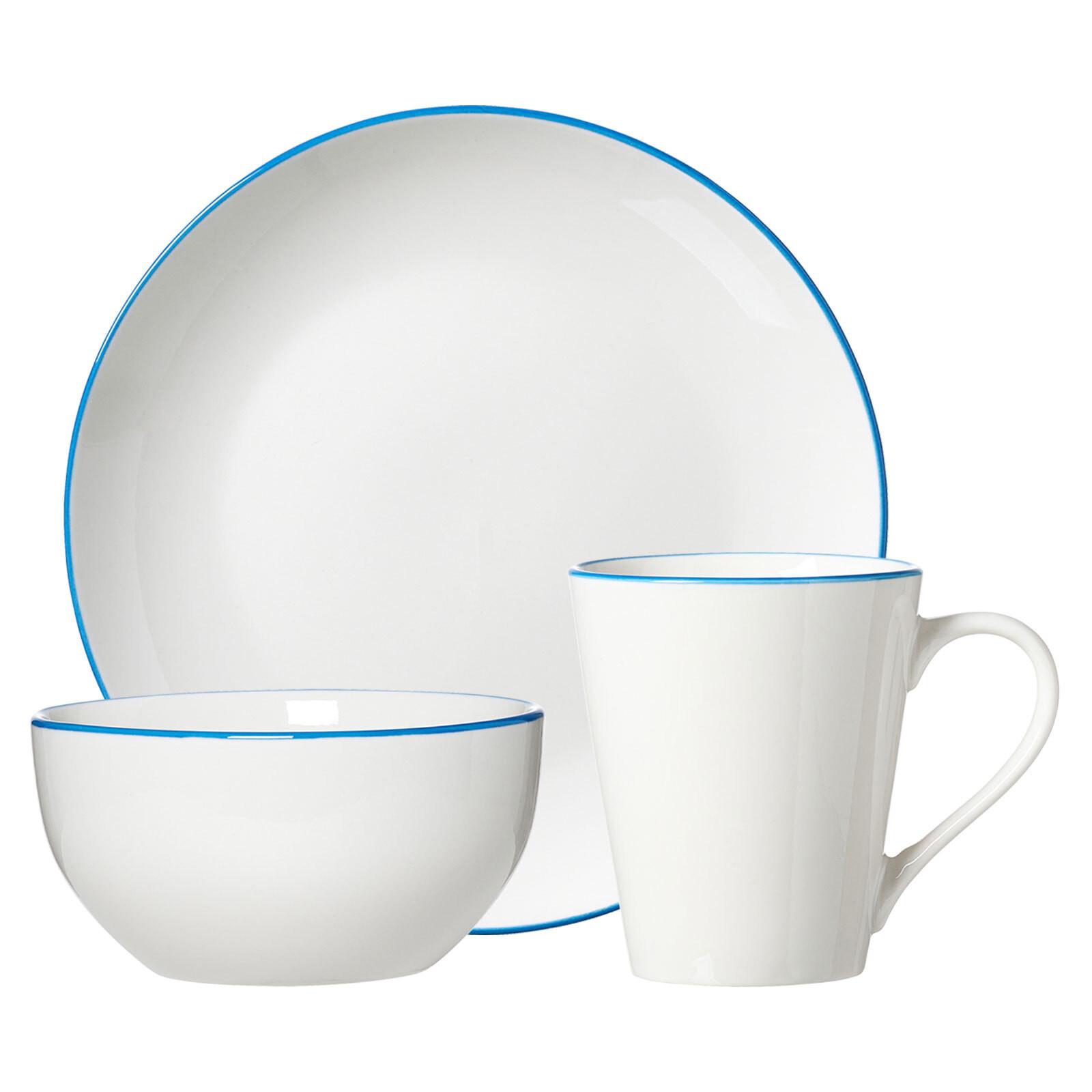 FRÜHSTÜCKS-SET Adela blau 18-tlg. - Blau, Keramik (2/2/2cm) - Ritzenhoff Breker