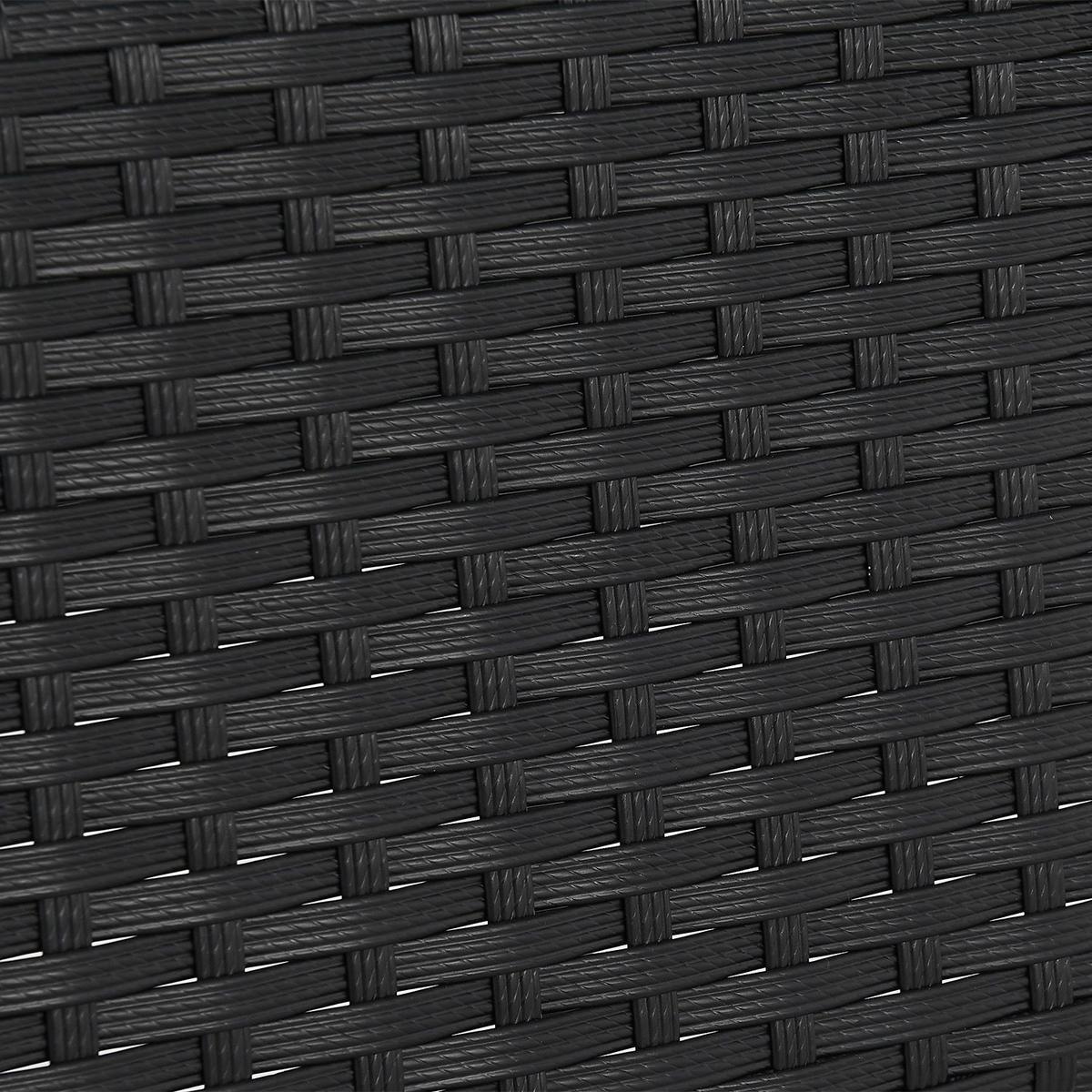 GARTENTISCH Yoro schwarz 60 cm - Schwarz, Kunststoff (60/60/73cm) - Juskys