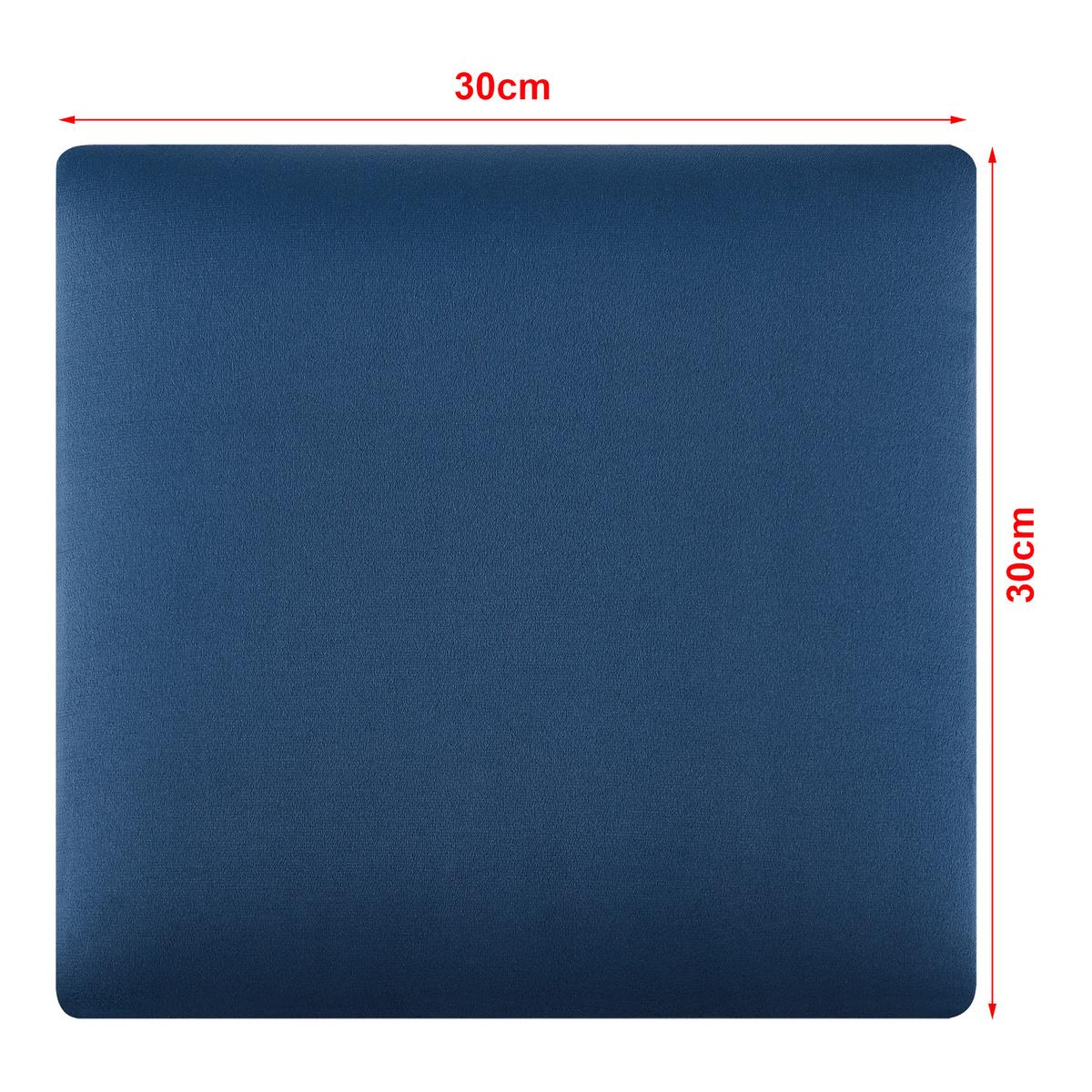 KOPFPOLSTER-SET 4 TLG. Carpino - Dunkelblau, Textil (3/30/30cm) - [neu.haus]
