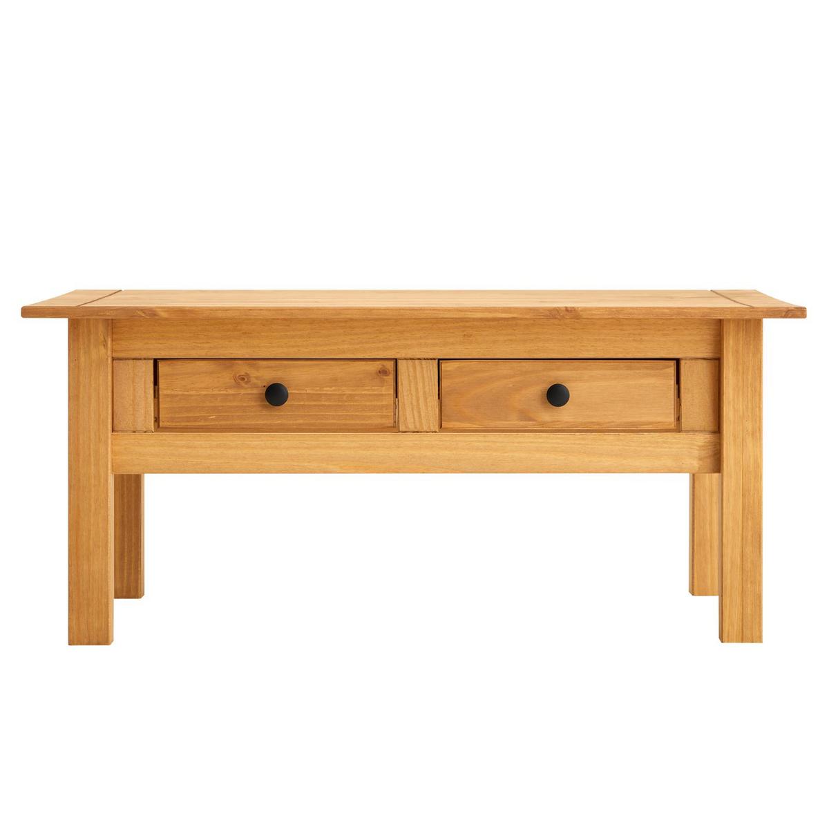 COUCHTISCH CANCUN gebeizt/gewachst - Kieferfarben, Holz (60/100/44cm) - IDIMEX