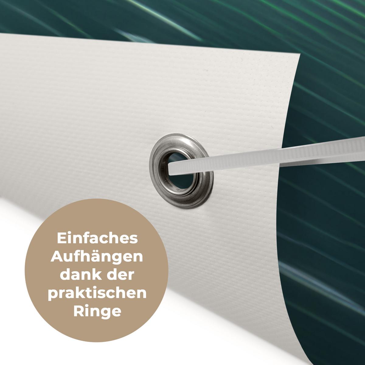 GARTENPOSTER Wasserfall - Natur - Pflanzen - Dschungel - Wasser Gartendekoration 120x160 cm - Grün, Kunststoff (120/160/0.2cm) - OnlyWow