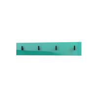 GARDEROBENPANEEL Linea Petrol Hochglanz - Petrol, Holzwerkstoff (72/14.5/3.5cm) - Vladon