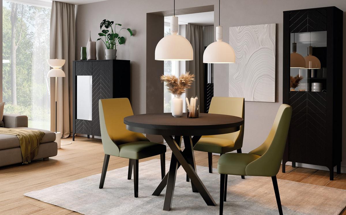 ESSTISCH ALICANTE Ausziehbar 100 - 140 / 100 x 75 cm - Schwarz, Holz (100/100/75cm) - MASSENO