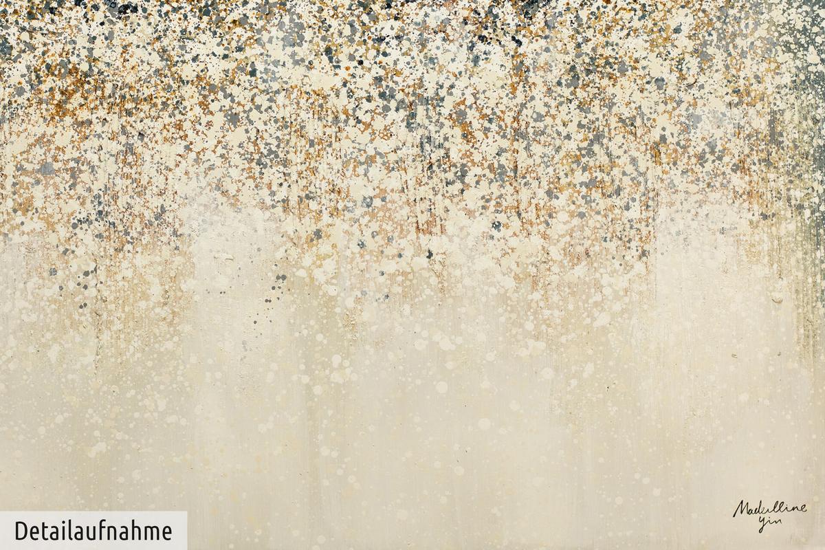ÖLGEMÄLDE 120/80 cm - Blau/Beige, Holz/Textil (120/80cm) - KUNSTLOFT