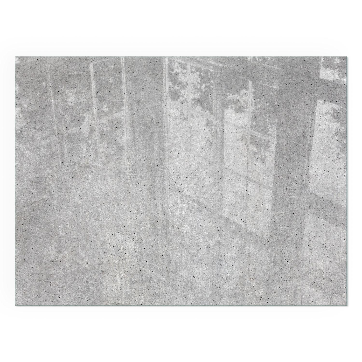GLASPLATTE für Kamin 80x60 cm - Grau, Glas (80/60/0.4cm) - TULUP