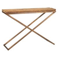 KONSOLE aus Holz und Metall 112x37x82 cm - Kupferfarben, Metall (82/112/37cm) - Wanderlust
