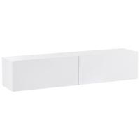 TV-SCHRANK Weiß Gladstone - Weiß, Holzwerkstoff (140/30/32cm) - Beliani