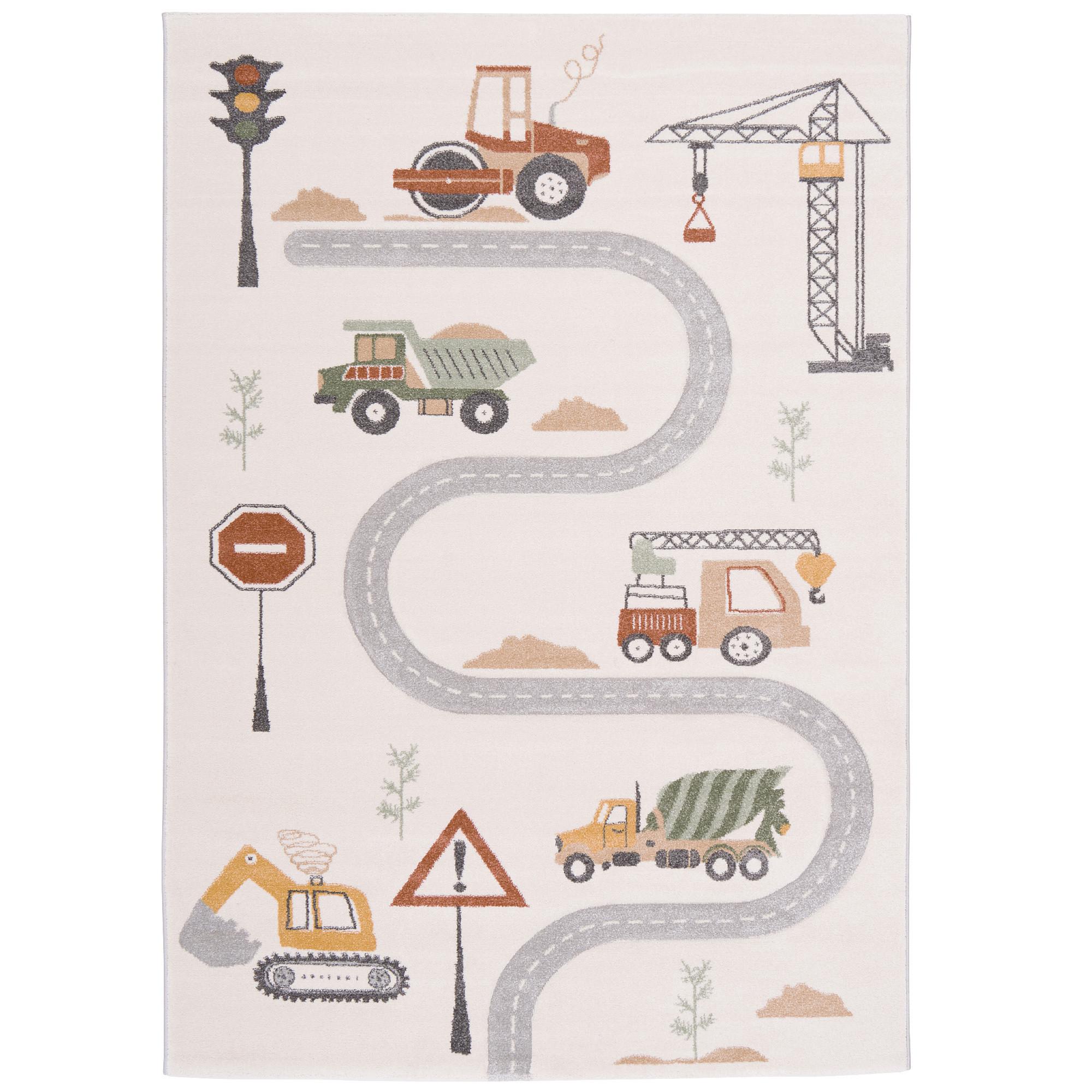 KINDER TEPPICH MAUI KIDS BAUSTELLE - Multicolor, Textil (160/230cm) - Pergamon