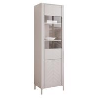 VITRINE LORIEN 59 cm Kaschmir - Kaschmir, Holzwerkstoff/Metall (59.6/197.1/40.6cm) - Idohome