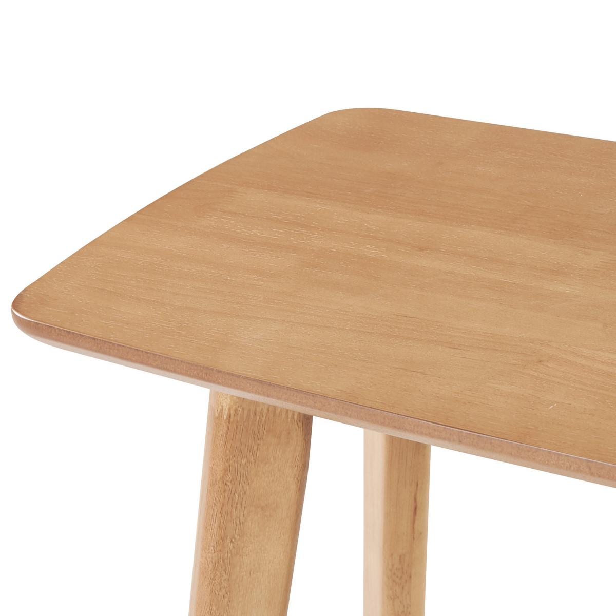 KONSOLENTISCH heller Holzfarbton Tulare - Hellbraun, Holz (90/40/75cm) - Beliani