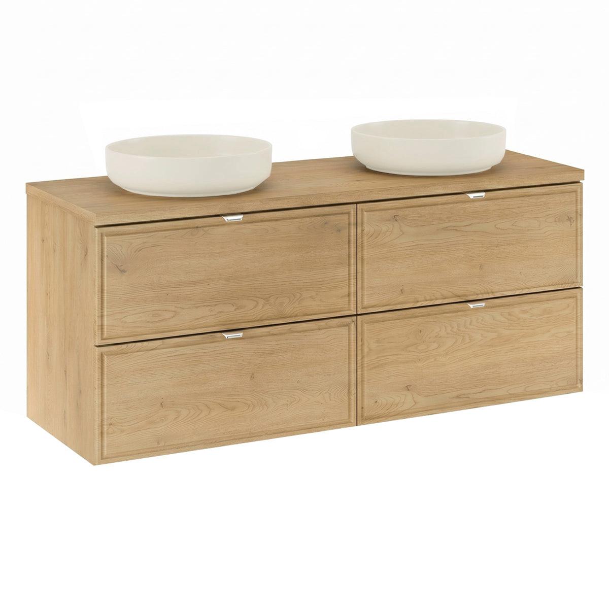 DOPPELWASCHTISCH 120cm Elias Holz - Braun, Holzwerkstoff (120/52.2/46cm) - Petits-meubles