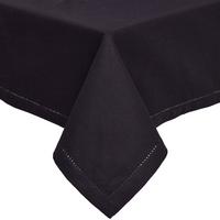 TISCHDECKE schwarz 137/137 cm, 100% Baumwolle - Schwarz, Textil (137/137cm) - Homescapes