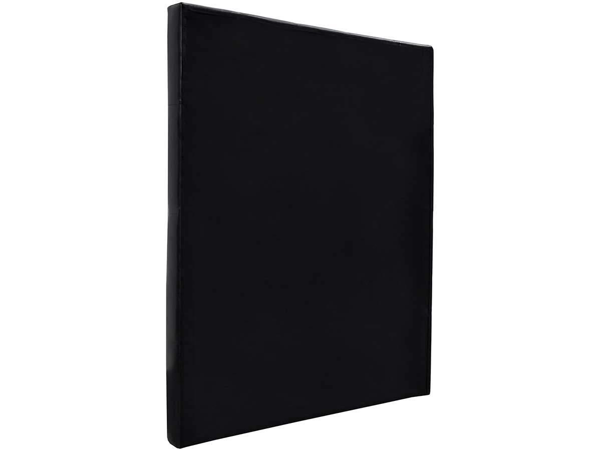 KOPFTEIL UND LATTENROSTSCHUTZ déco Schwarz - Schwarz, Kunststoff (8.5/120/99cm) - Habitat Garten