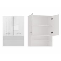 BADEZIMMERSCHRANK Hochglanz Weiß 64/90/30 - Weiß, Holzwerkstoff (64/90/30cm) - RAUMHIRSCH FURNITURE