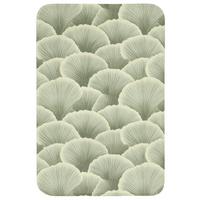 BADEMATTE Fächer - Blatt - Grün 60x90 cm - Pastellgrün, Textil (60/90cm) - OnlyWow