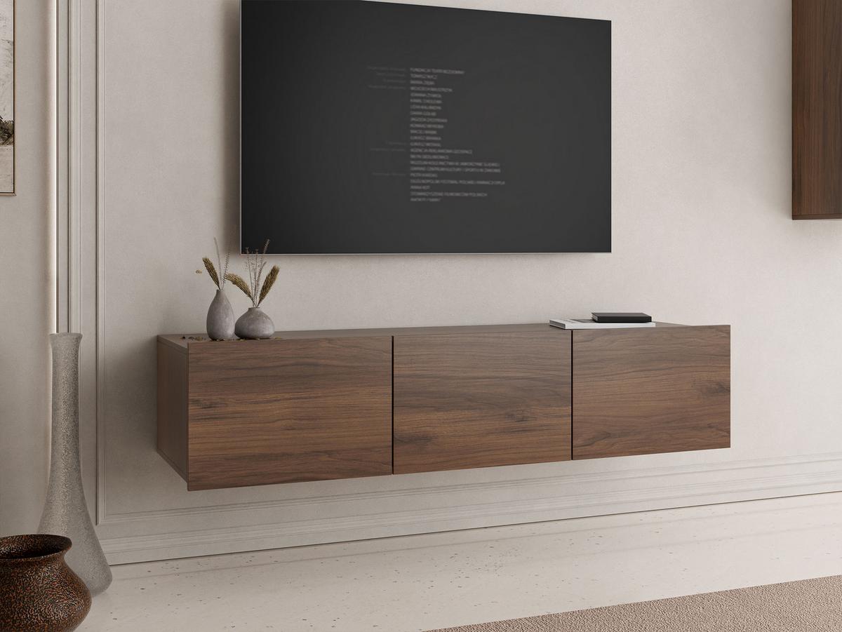 TV-LOWBOARD Calabrini 150 04 - Nussbaumfarben, Holzwerkstoff (150/37/43cm) - MIRJAN24