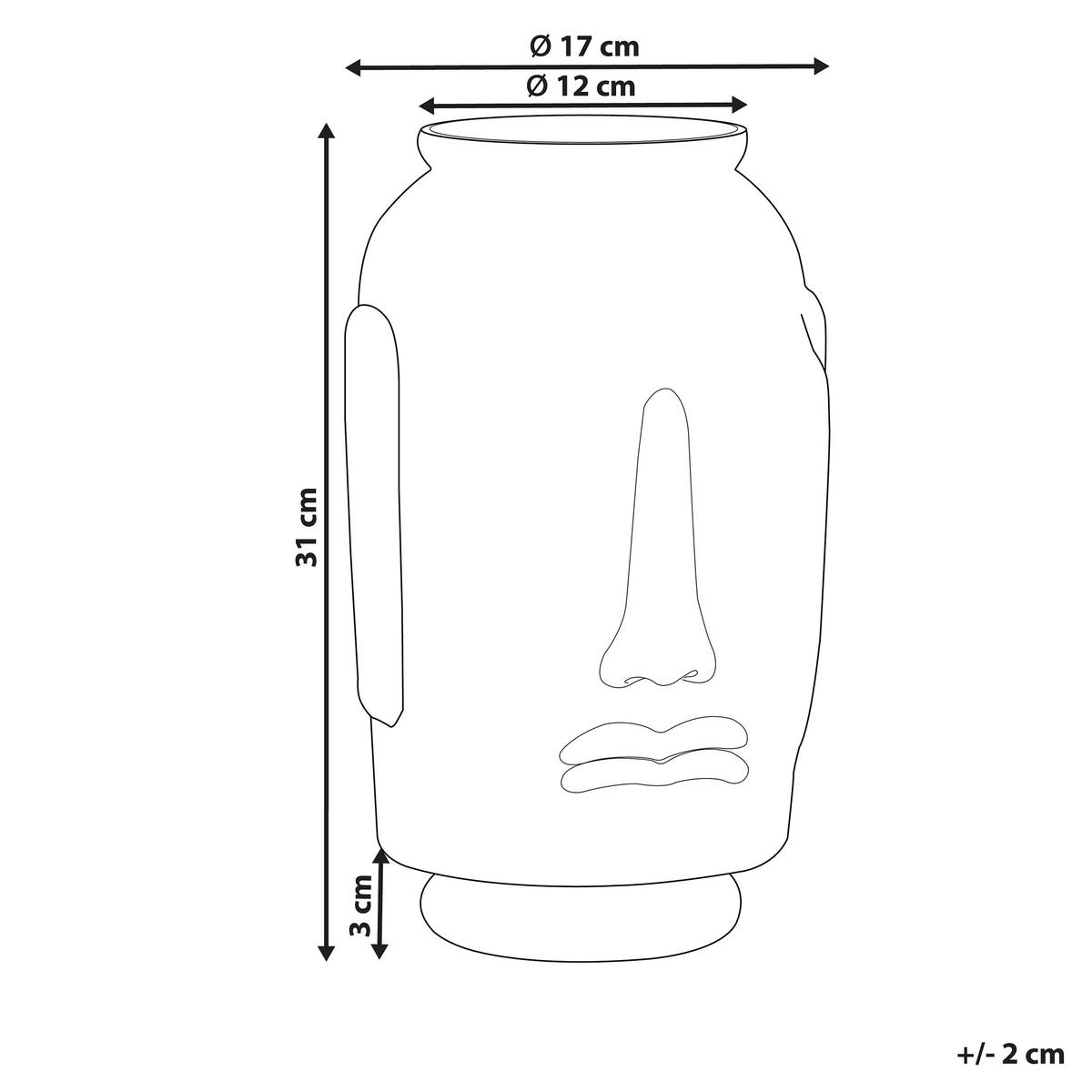 DEKOVASE Glas blau Sambar - Blau, Glas (31cm) - Beliani