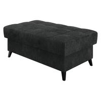 POLSTERHOCKER Nord - Anthrazit/Schwarz, Holz/Textil (106/44/67cm) - MIRJAN24