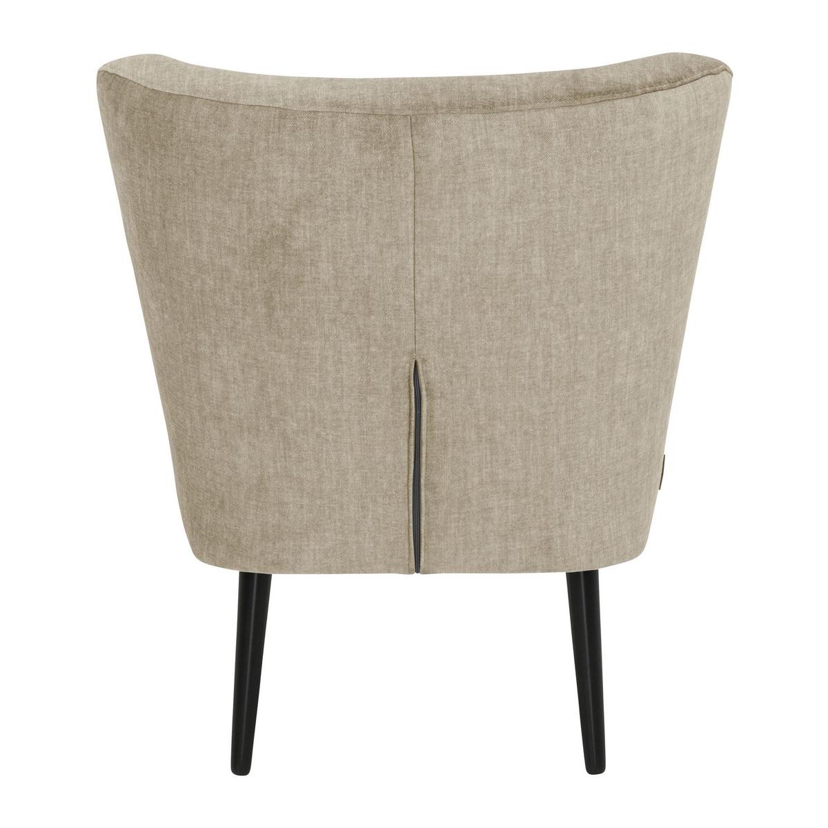POLSTERSESSEL Kassi Samtvelours beige - Beige, Kunststoff (68/80/69cm) - 58aufmkessel