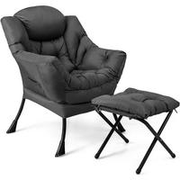 RELAXSESSEL 95cm Grau - Grau, Textil (81/95/75cm) - COSTWAY