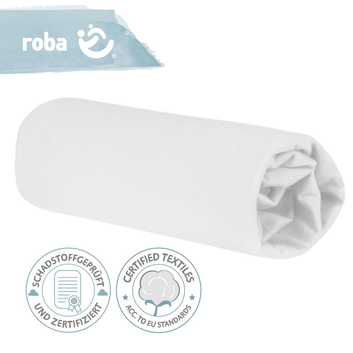 SPANNBETTLAKEN 60 x 120 – 70 x 140 cm - Weiß, Textil (70/140cm) - Roba