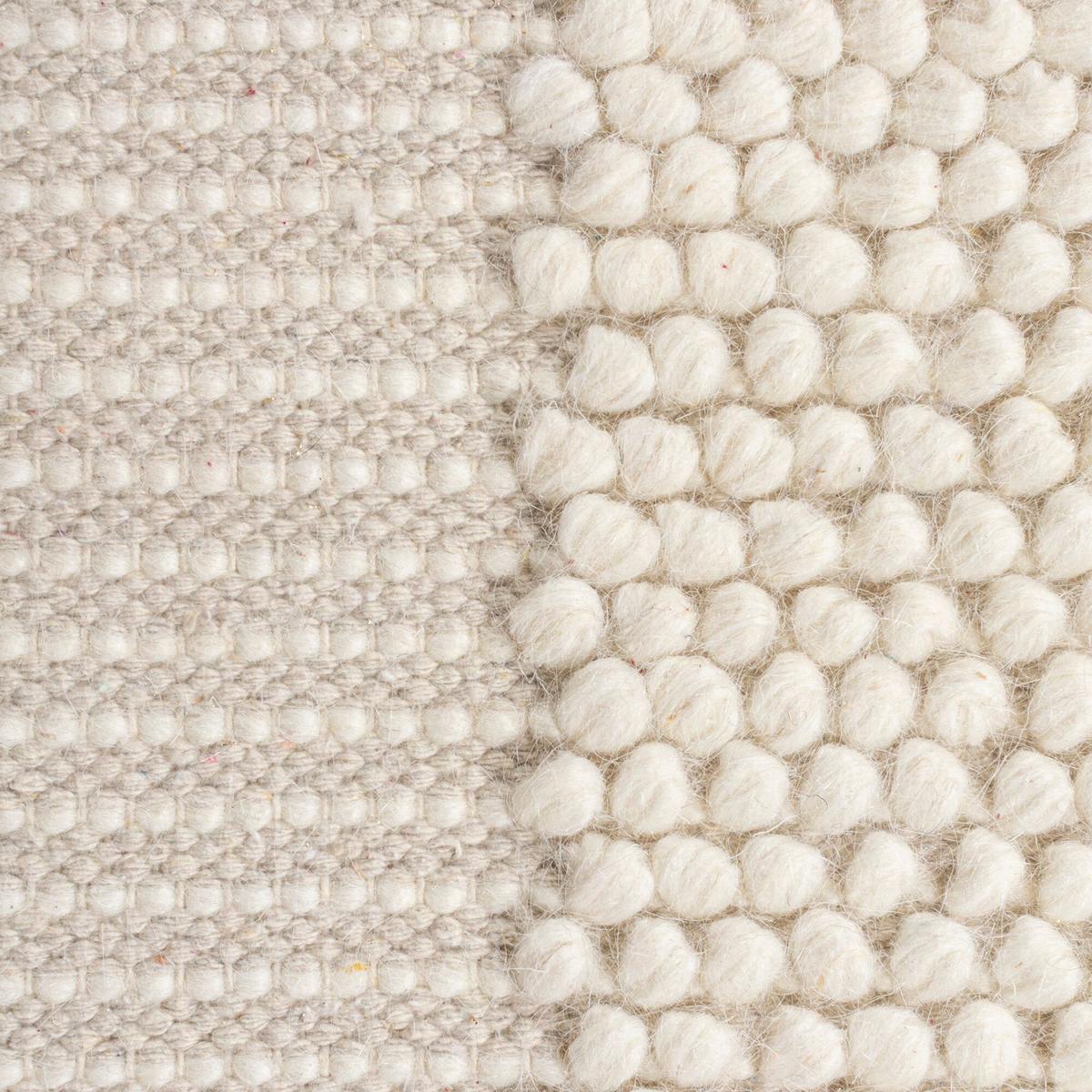 WOLLTEPPICH MOAT, mit Bordüre, Beige-Natur, 60 x 230 cm - Beige, Textil (60/230cm) - KADIMA DESIGN