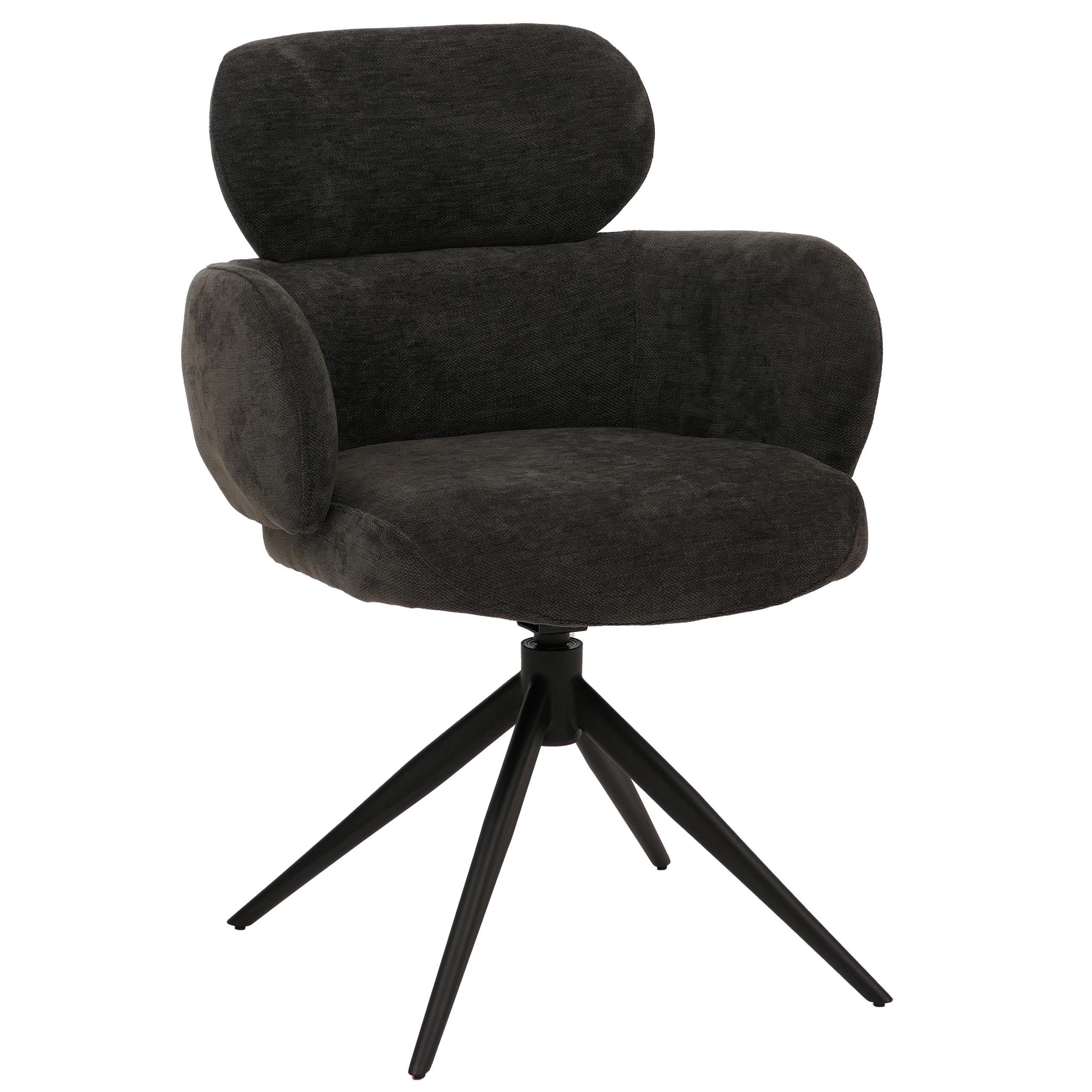 ESSZIMMERSTUHL Anthrazit - Anthrazit, Textil (61/86/69cm) - MCW