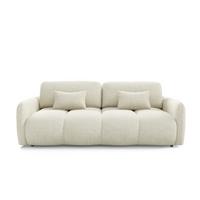 SOFA 3 Sitzplätze Cremefarben - Weiß, Holz (236/95/121cm) - Petits-meubles