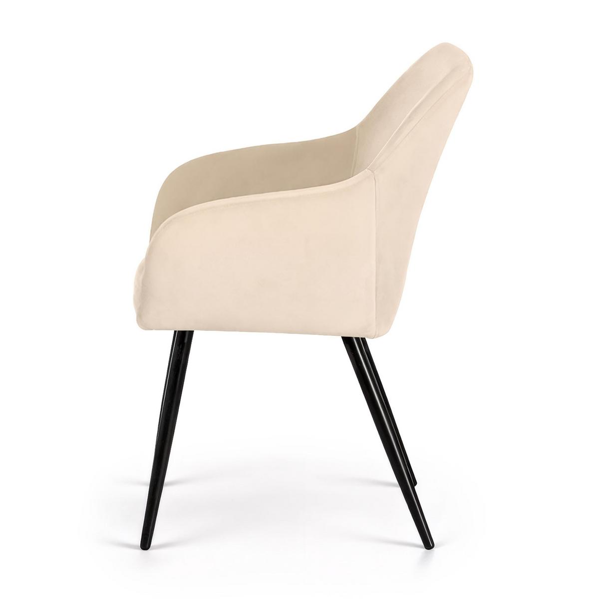 POLSTERSTUHL 2er Set, Metallbeine Türkis 54,5/83/58 - Türkis, Textil (55/83/51cm) - RAUMHIRSCH FURNITURE