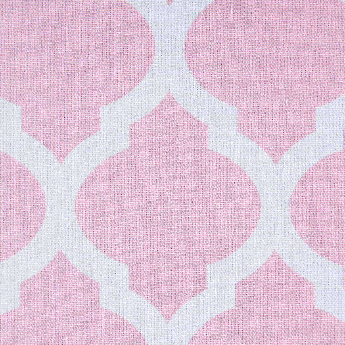 HOCKER Tunica 35/35/30 cm - Pink, Naturmaterialien/Textil (35/30/35cm) - Beliani