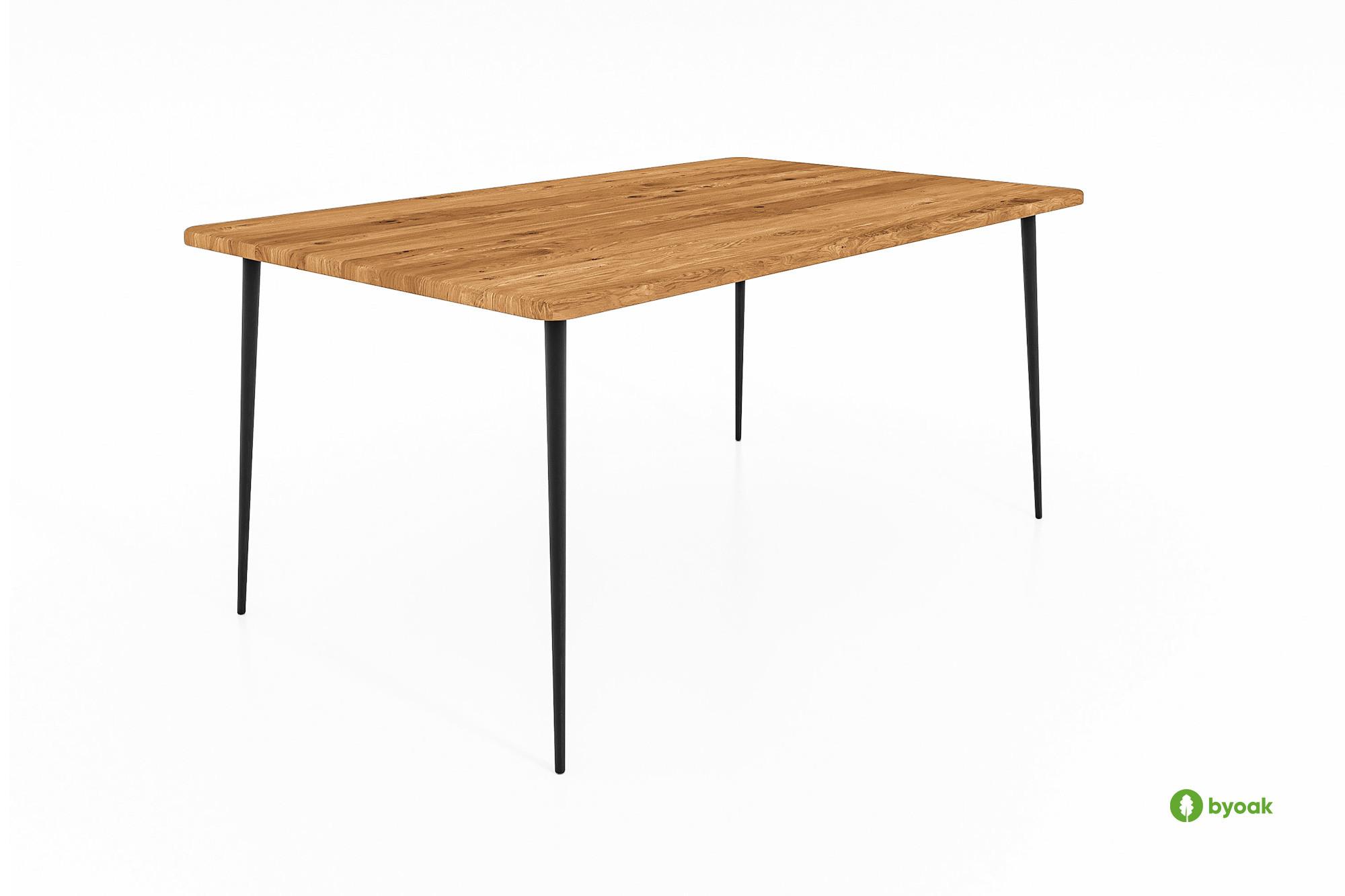 ESSTISCH LINA - Wildeiche, Holz (120/80/78cm) - byoak