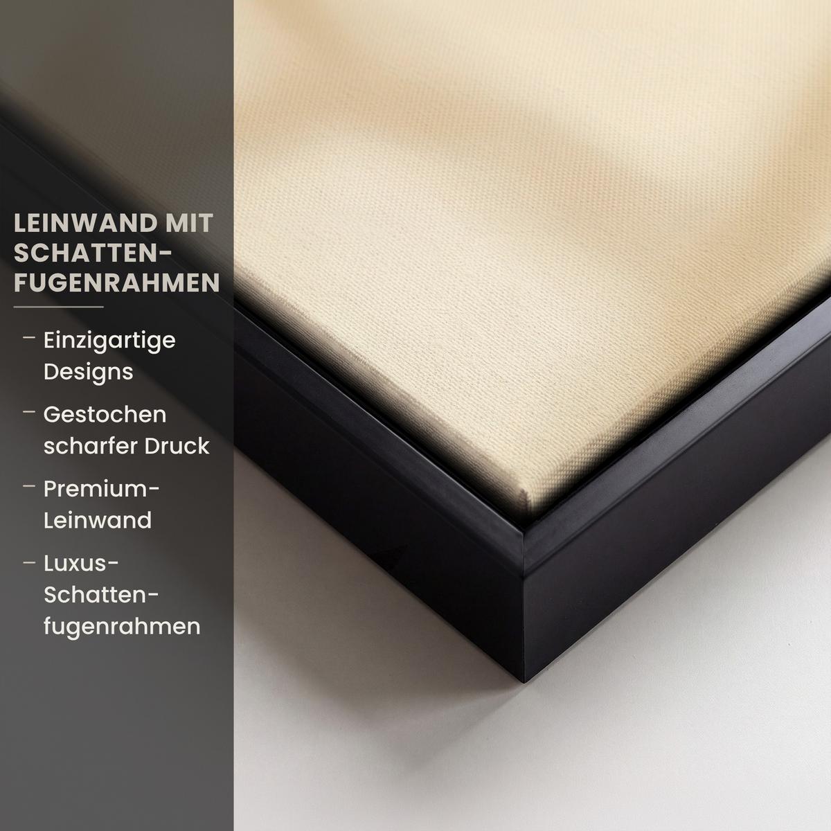 LEINWAND Bilder mit Rahmen - Beige - Osterkuchen - Eier - 50x50 - Beige, Textil (50/50cm) - MuchoWow