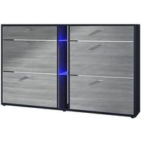 SCHUHSCHRANK Today Fronten in Avola-Anthrazit - Anthrazit, Holzwerkstoff (155.5/95/28cm) - Vladon