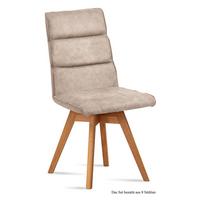 ESSZIMMERSTUHL drehbar (8er-Set) Doris 47x92x60 Eiche geölt/Natur - Eichefarben/Naturfarben, Kunststoff (60/92/47cm) - 58aufmkessel