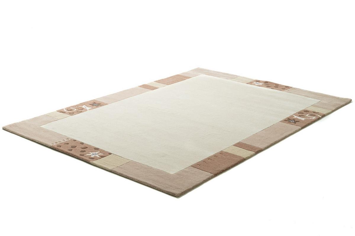 HANDTUFTTEPPICH Royal Ganges 190x290 cm - Beige, Textil (190/290cm) - THEKO