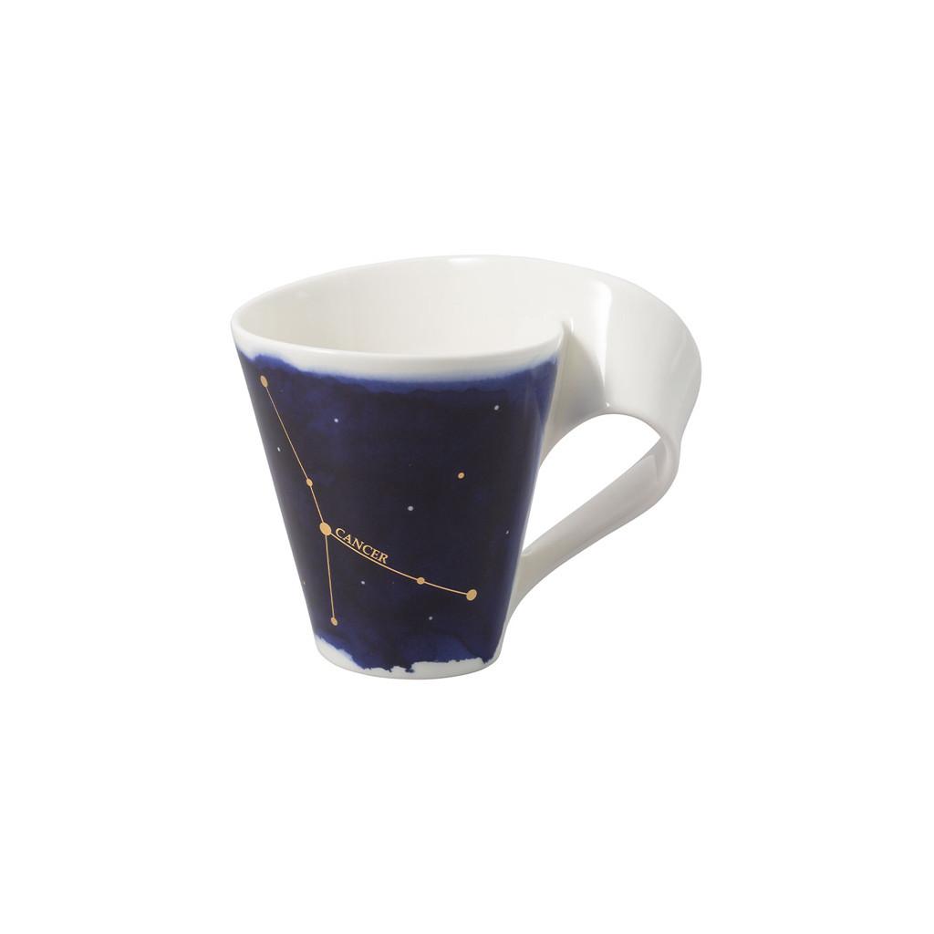TASSE KREBS NewWave Stars weiß-blau 300 ml - Blau/Weiß, Keramik (0.3L) - Villeroy & Boch