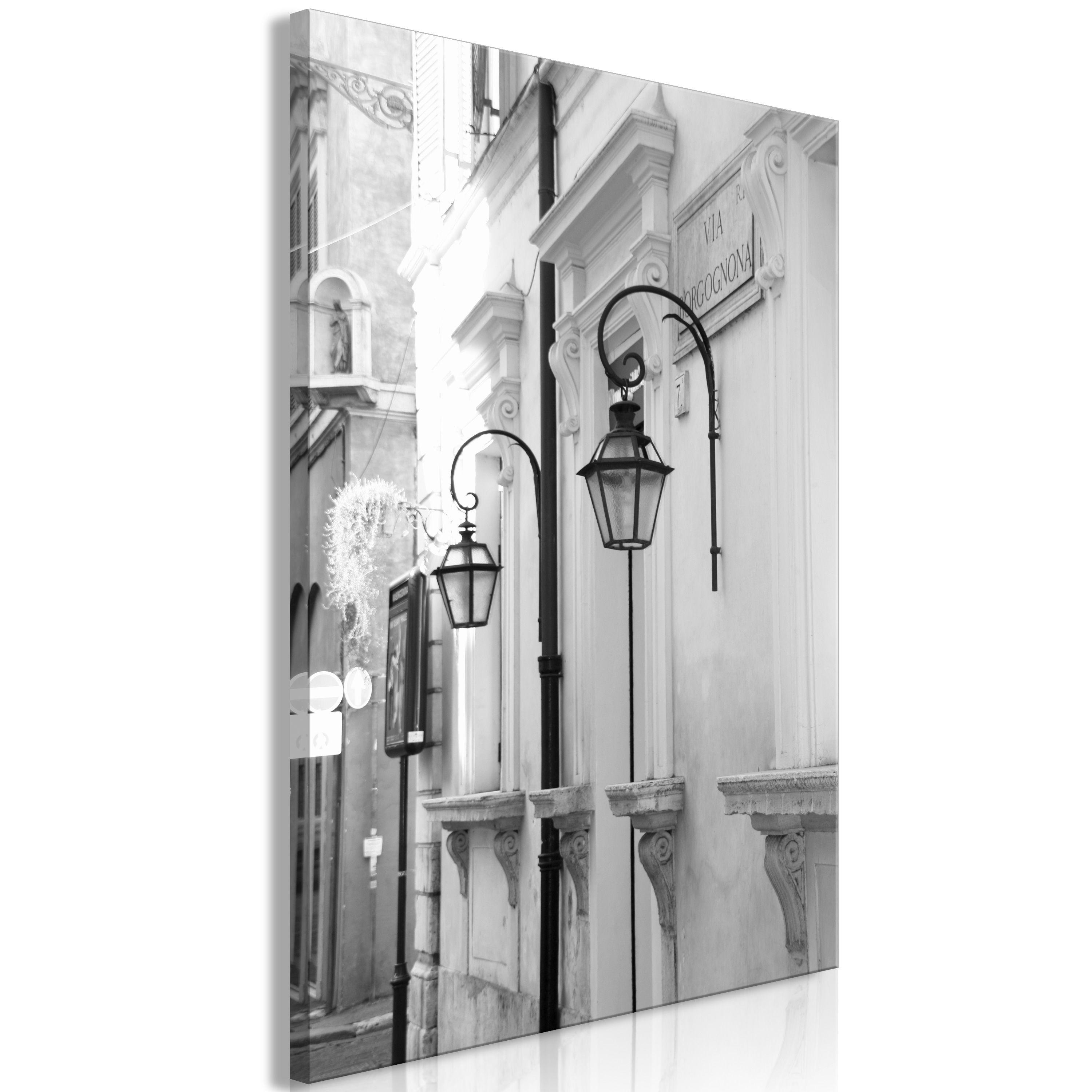 KUNSTDRUCK Schwarz-Weiß 40/60 cm - Schwarz, Textil (40/60cm) - KUNSTLOFT