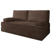 BETTSOFA SILAR aus Schaumstoff Cordstoff Braun Schlaffunktion - Braun, Textil (170/86/80cm) - MASSENO