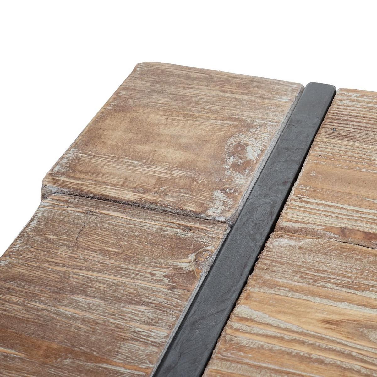 SITZBANK Braun, Schwarz - Schwarz/Naturfarben, Holz (180/45/34cm) - MCW