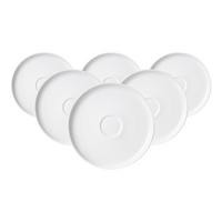 ESPRESSOUNTERTASSEN Skagen weiß ø 11 cm 6er Set - Weiß, Keramik (11cm) - Ritzenhoff Breker