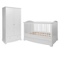 BABYZIMMER 2-teilig Royal Weiß - Weiß, Holzwerkstoff (78/97/149cm) - Petits-meubles