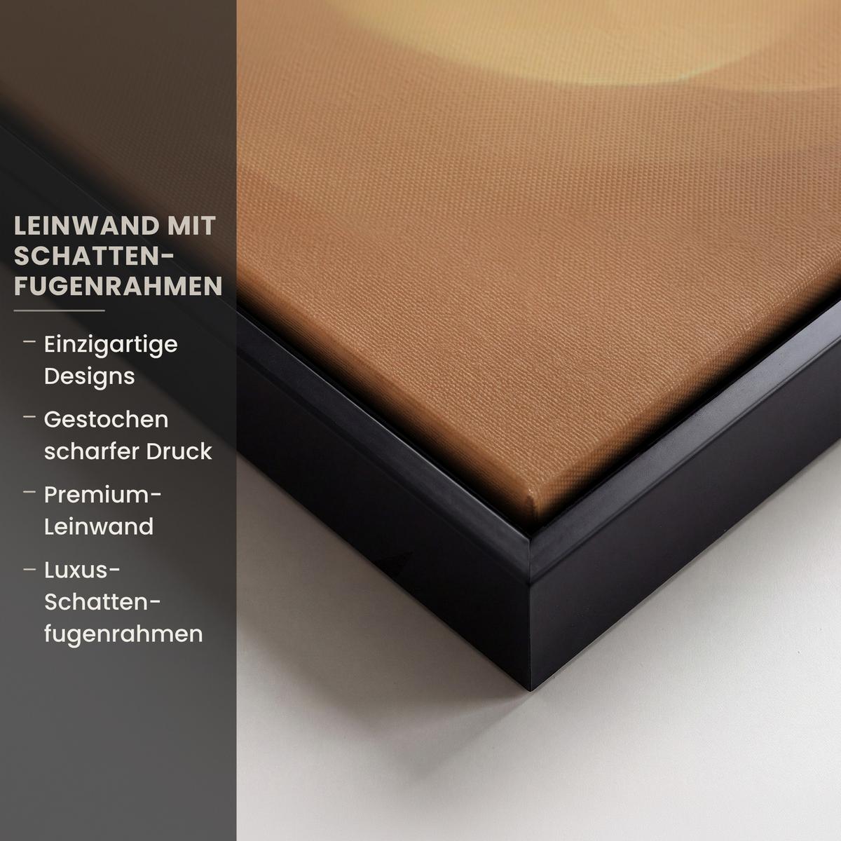 LEINWAND Bilder mit Rahmen - Löwenzahn - Beige - Natur - Blume - 60x90 - Hellbraun, Textil (60/90cm) - MuchoWow
