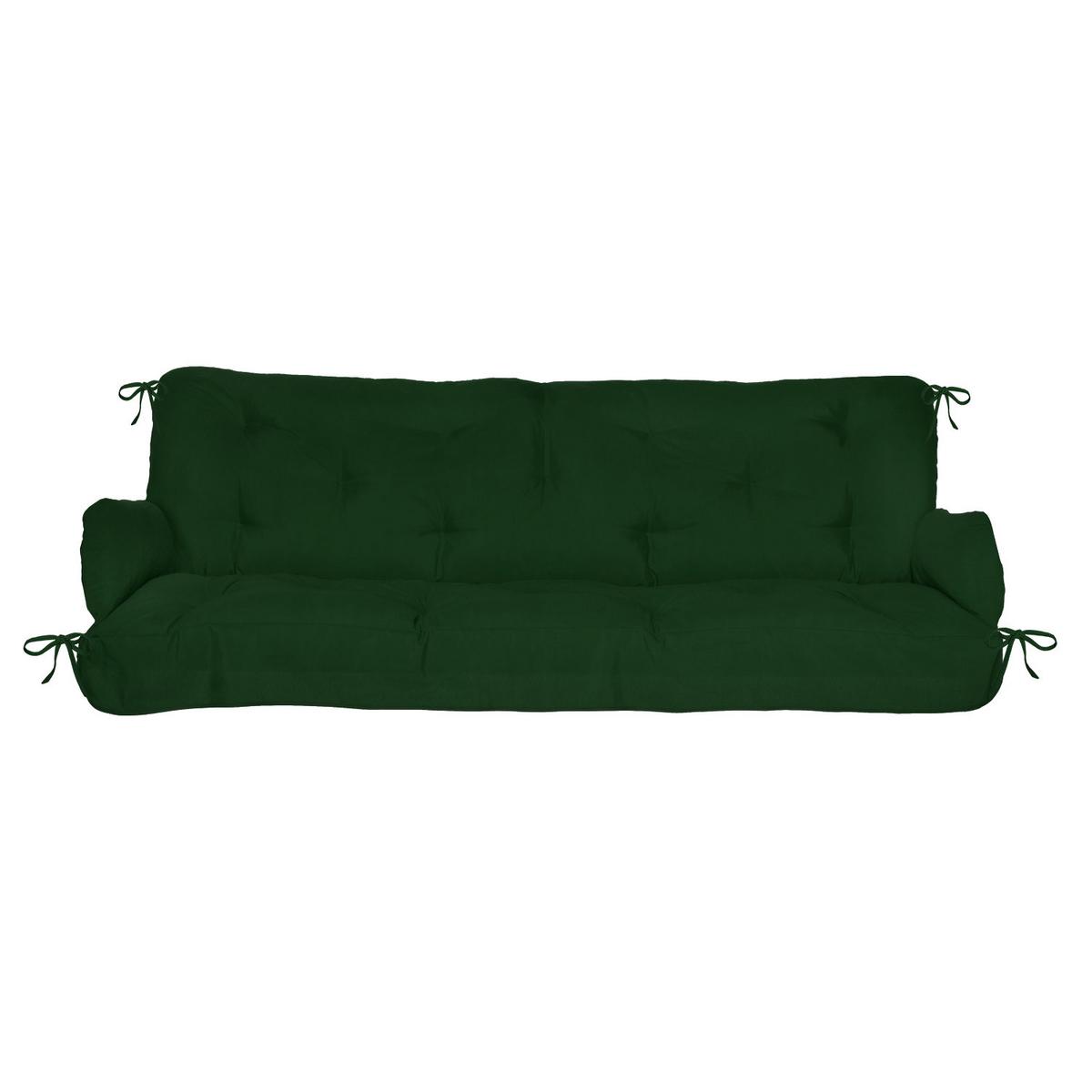AUFLAGE für Hollywoodschaukel Flair HS 180/50/8cm Dunkelgrün - Dunkelgrün, Textil (50/8/180cm) - Beautissu 