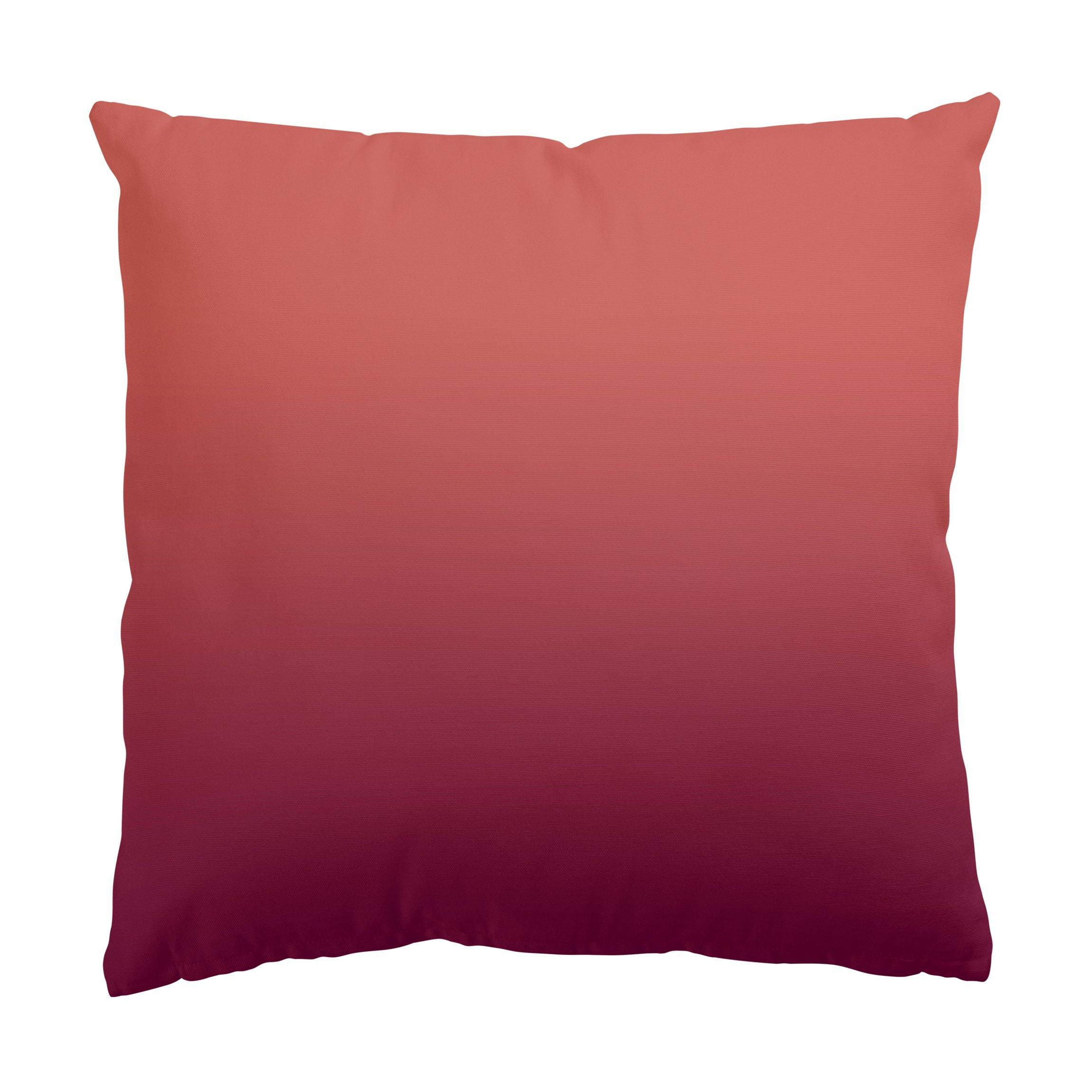 DEKOKISSEN Roter Farbverlauf 50/50 cm - Rot, Textil (50/50/10cm) - Bilderwelten