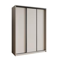 SCHWEBETÜRENSCHRANK NISSE 150/205/60 cm 3-türig Kaschmir - Kaschmir, Holzwerkstoff (150/205/60cm) - MASSENO